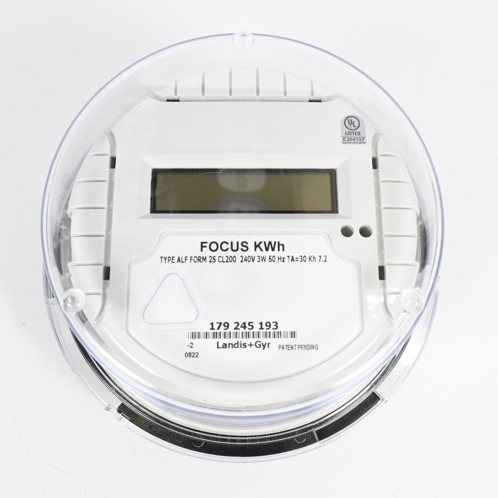 LANDIS+GYR Focus Digital Watthour Meters Type ALF, FORM 2S, CL200, 240V