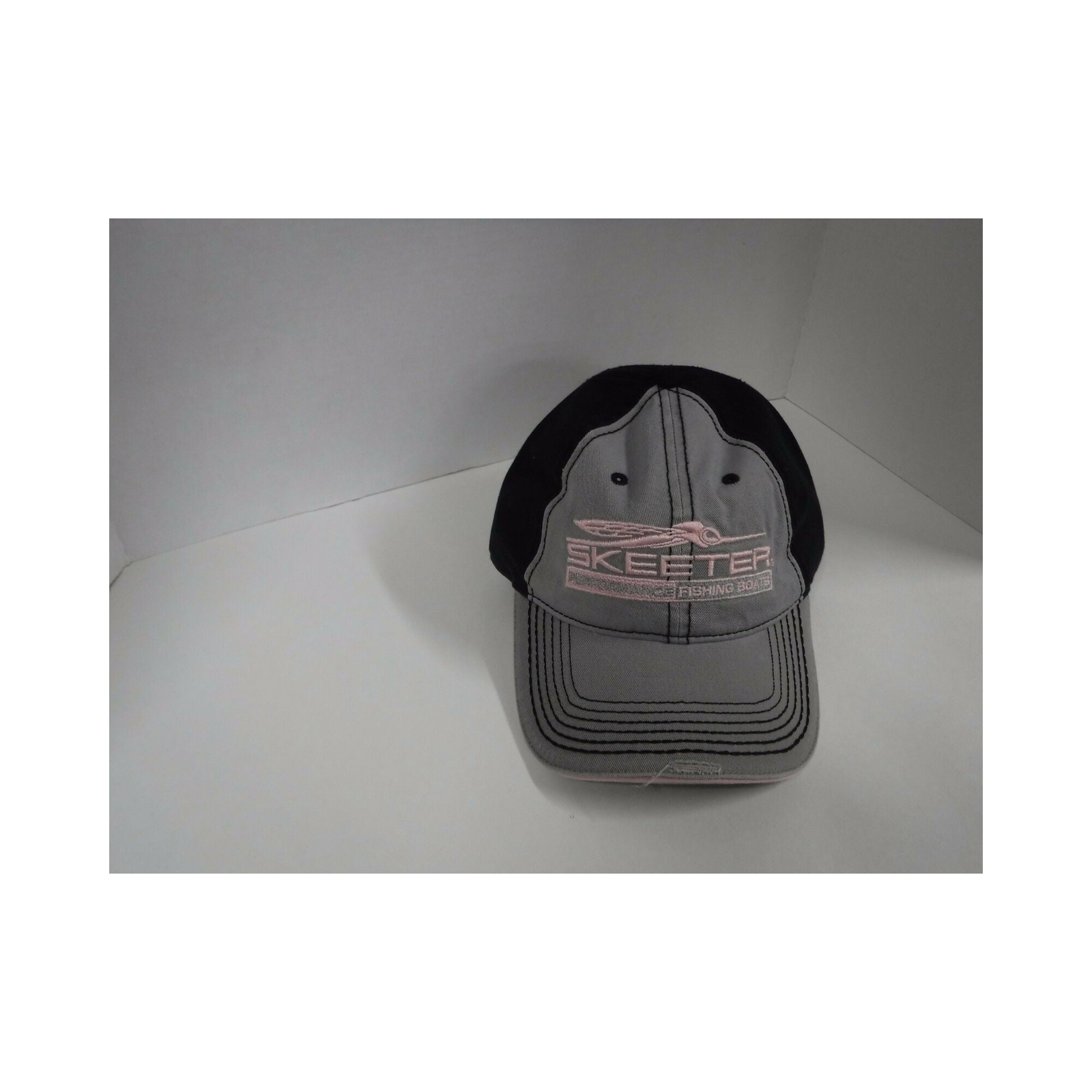 New Authentic Skeeter Richardson Hat Ladies Distressed/ Front Gray/ Back Black/