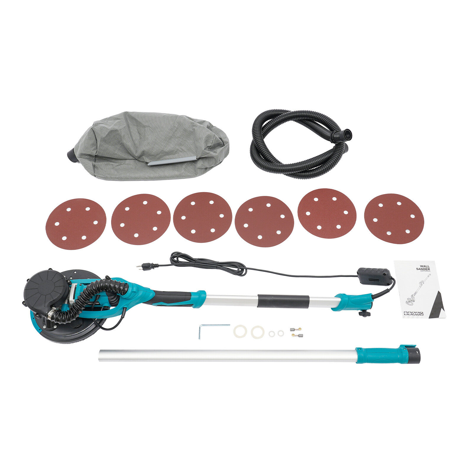Dustless Electric Ceiling Wall Sander Variable Drywall Sanding Machine 800-1800R