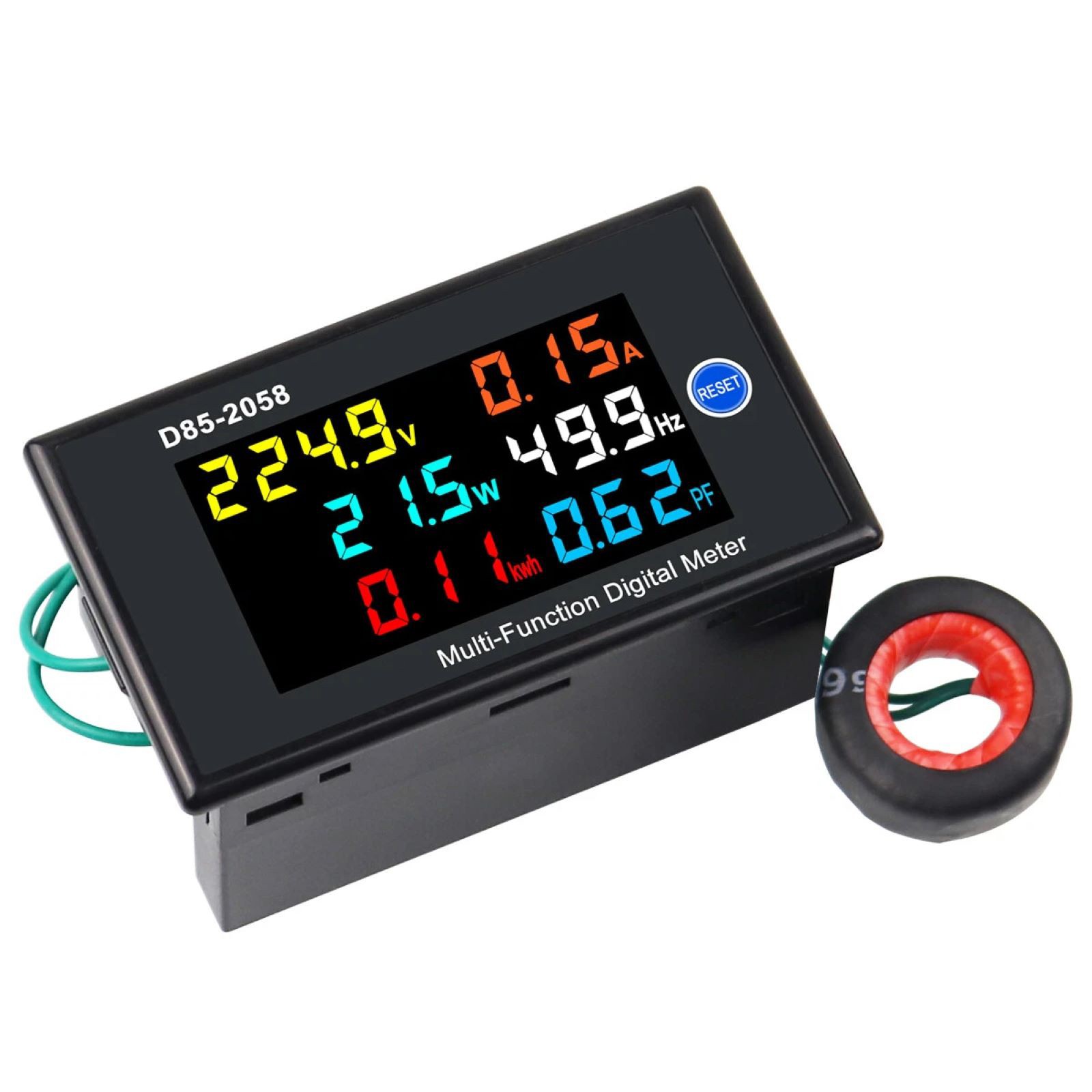 1PCS Digital LCD AC Panel Meter Assembly Kit Support AC 0-99.99A AC current