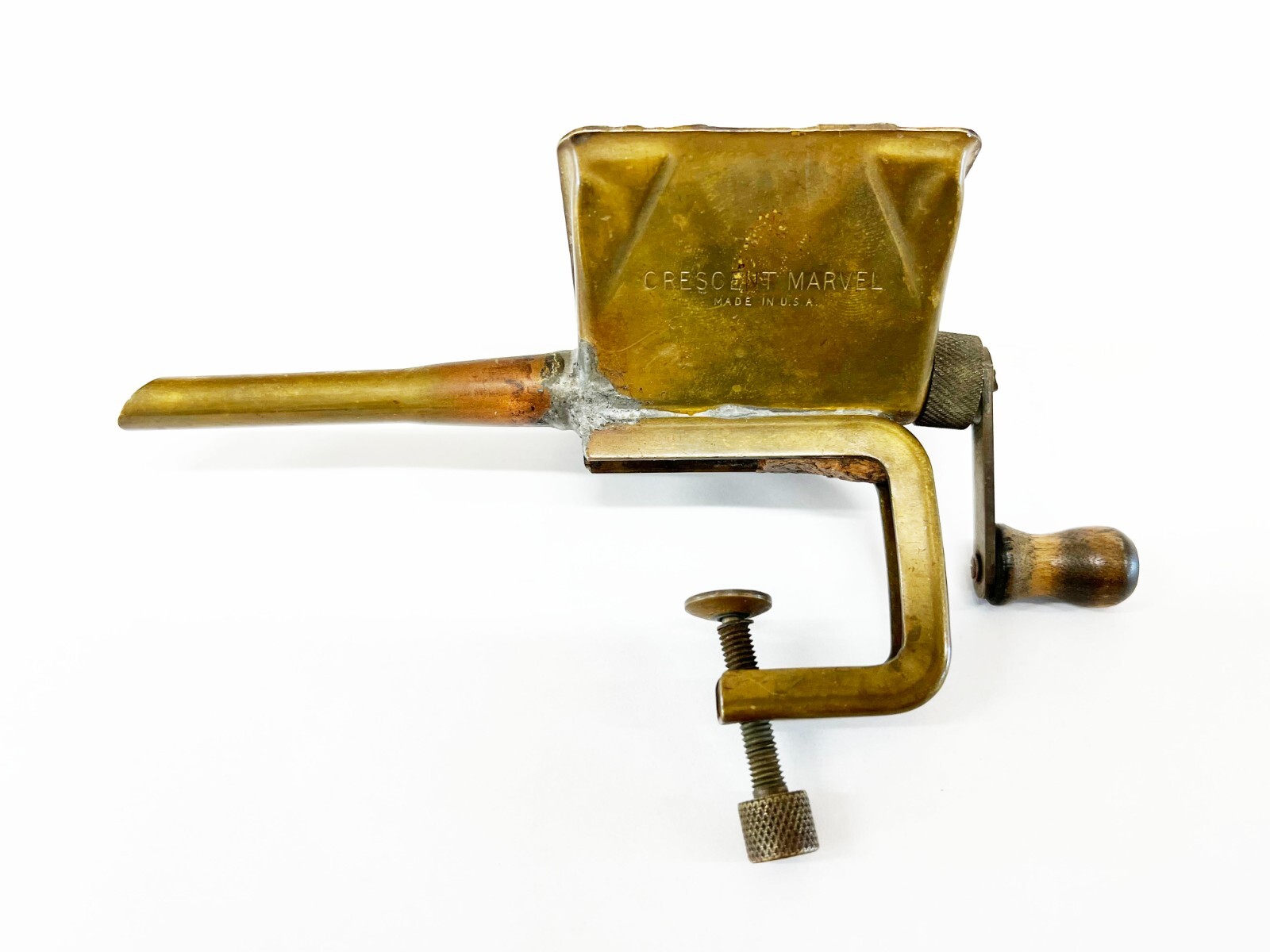 Antique Crescent Marvel Brass Cigarette Maker USA