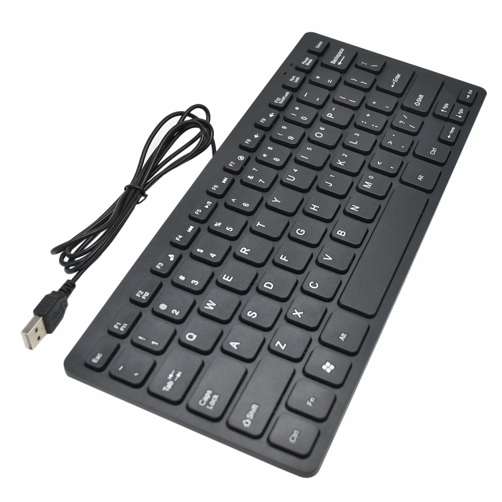 Ultra-Thin Wired USB 2.0 Keyboard Universal Portable 78 Keys Mini Keyboard