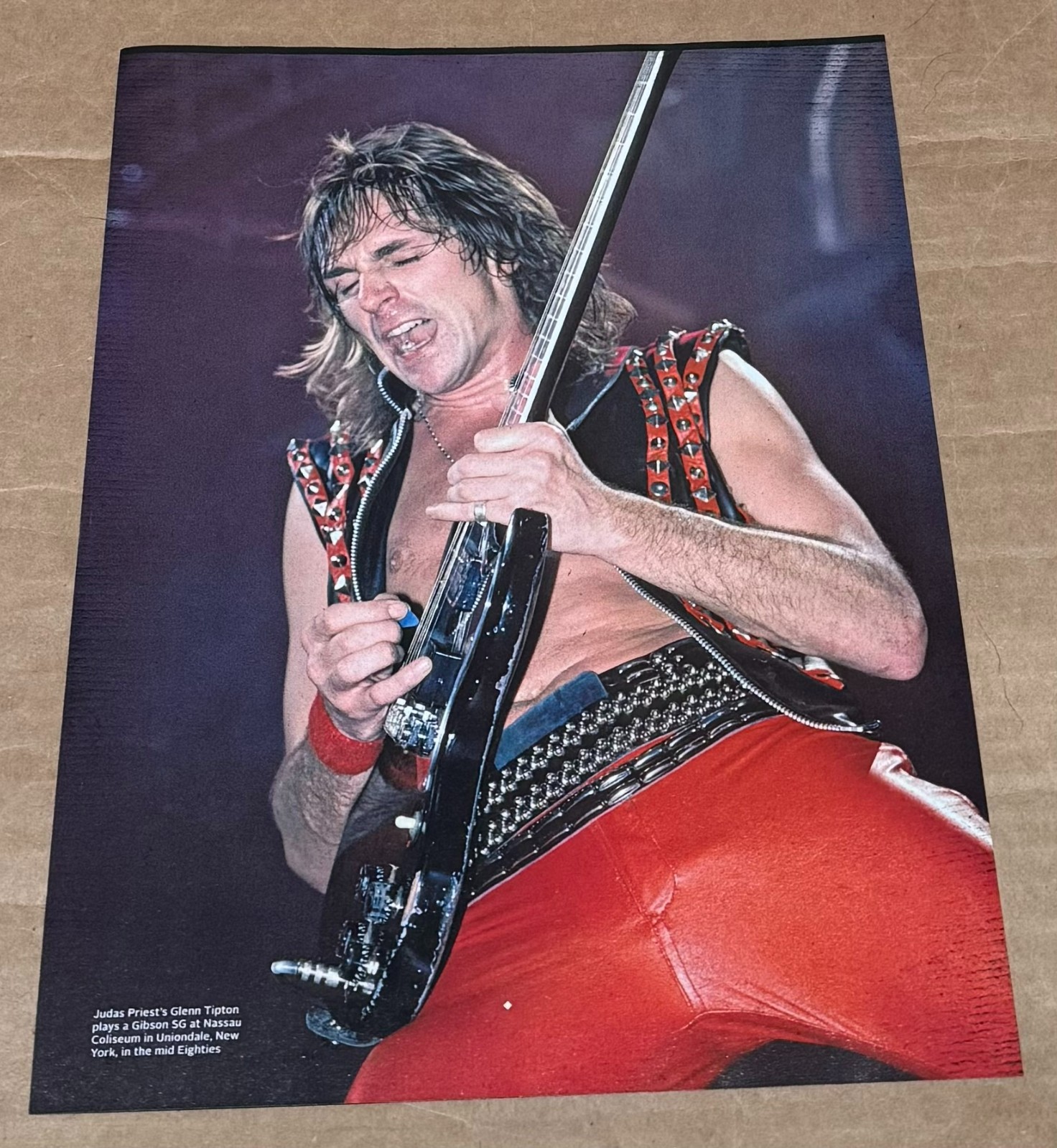 Glenn Tipton of Judas Priest in the Mid-80's - 2018 - Music Print Ad Photo