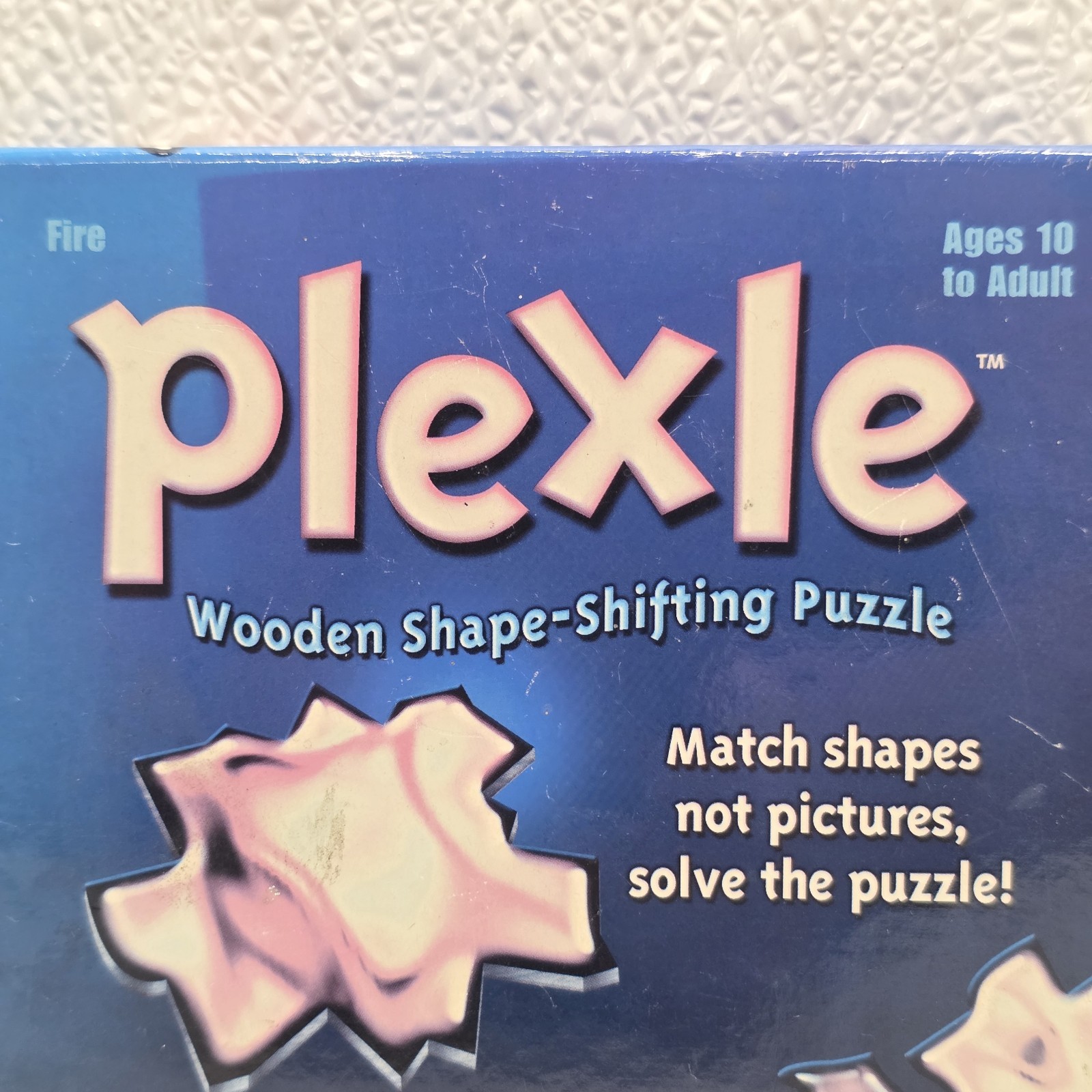 Fire Plexle Wooden Shape-Shifting Puzzle 2008 MindWare Complete
