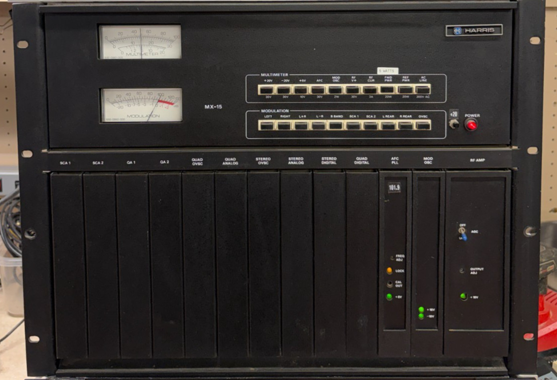 HARRIS MX-15 EXCITER, clean, caps, runs great!