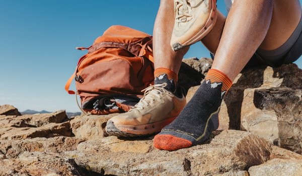 DARN TOUGH 1959 Mountain Gray Men's Hiker Quarter Midweight Hiking Sock 1/4 Cush