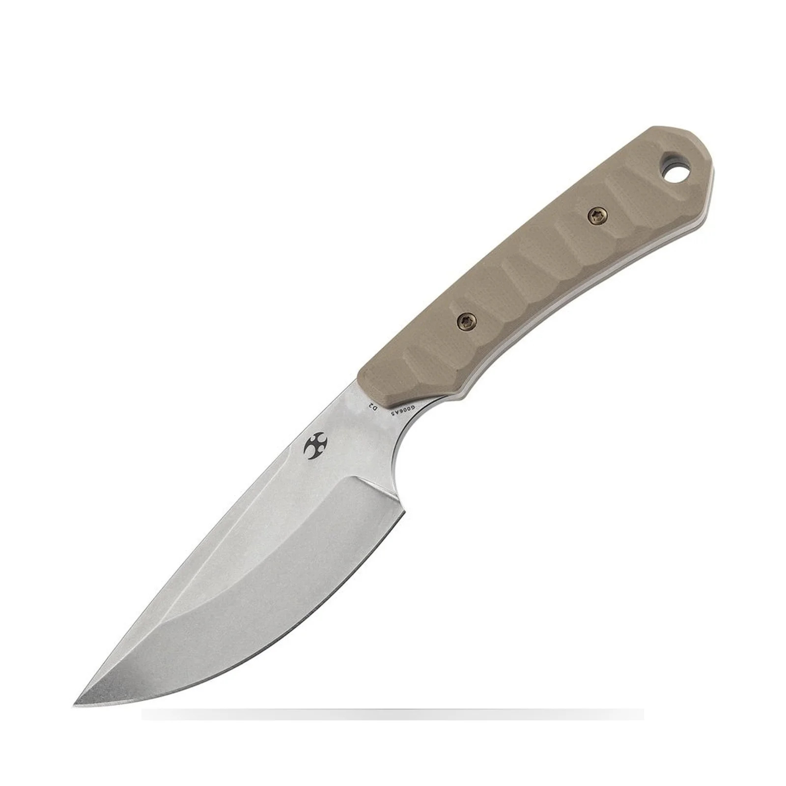 Kansept Knives Flank KG006A5 Fixed Blade Knife Sand Finish G10 Handle 3.5" Blade