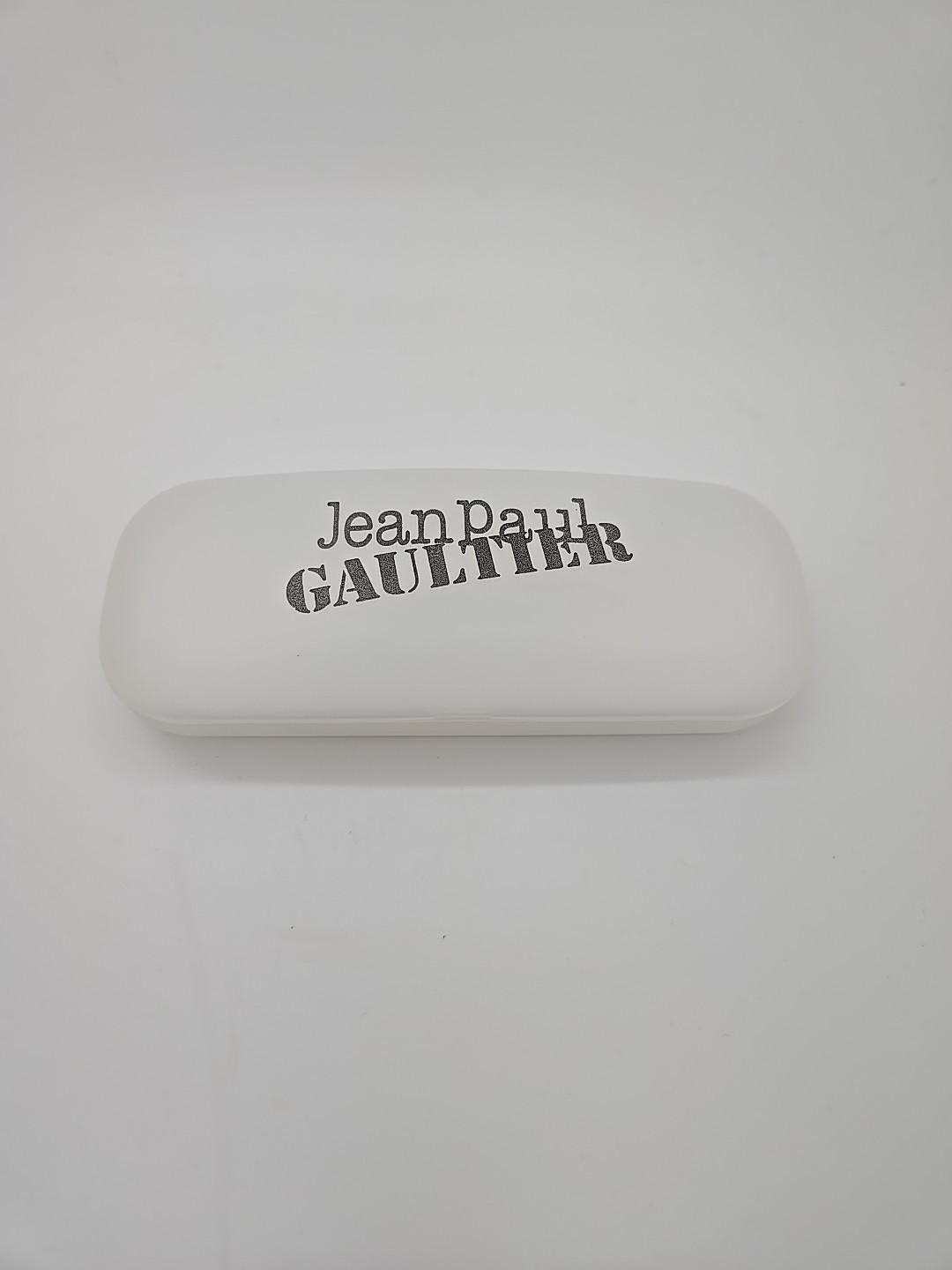 New Jean Paul Gaultier Eye Glass Sunglass Case Clear White New