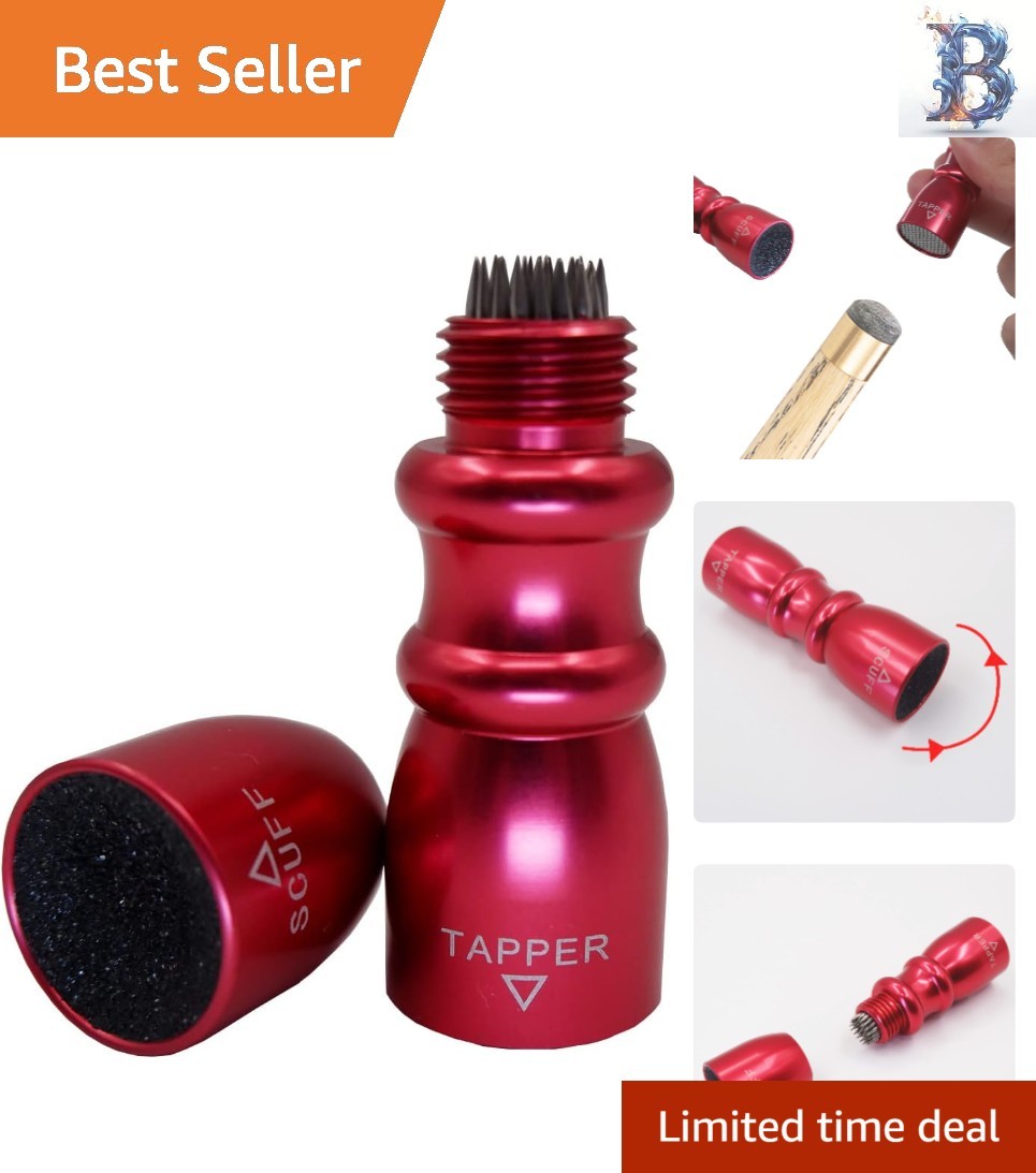 Stylish Snooker Cue Tip Accessory - 3-in-1 Tool for Enhanced Game Performance