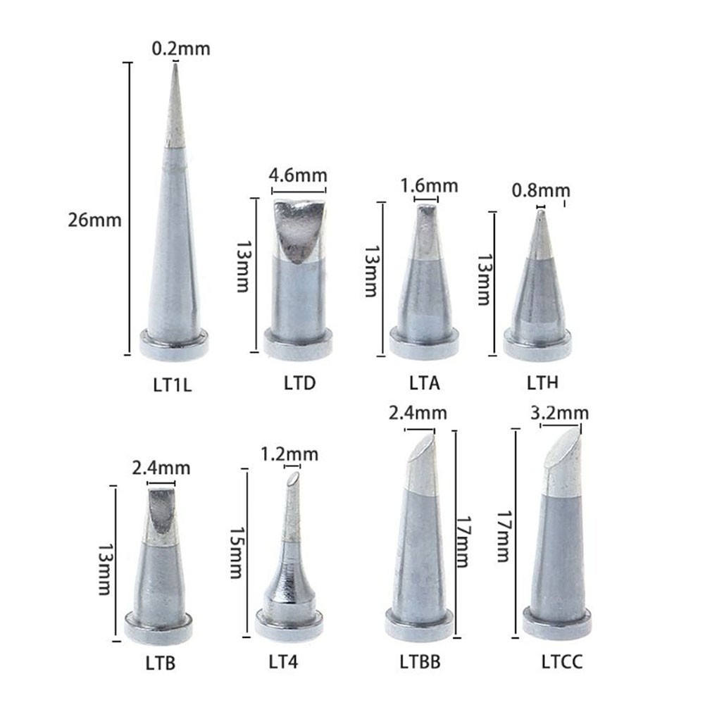 Soldering Iron Tips WSP80 Anti-wear Copper Pre-tinned Repairing Silver