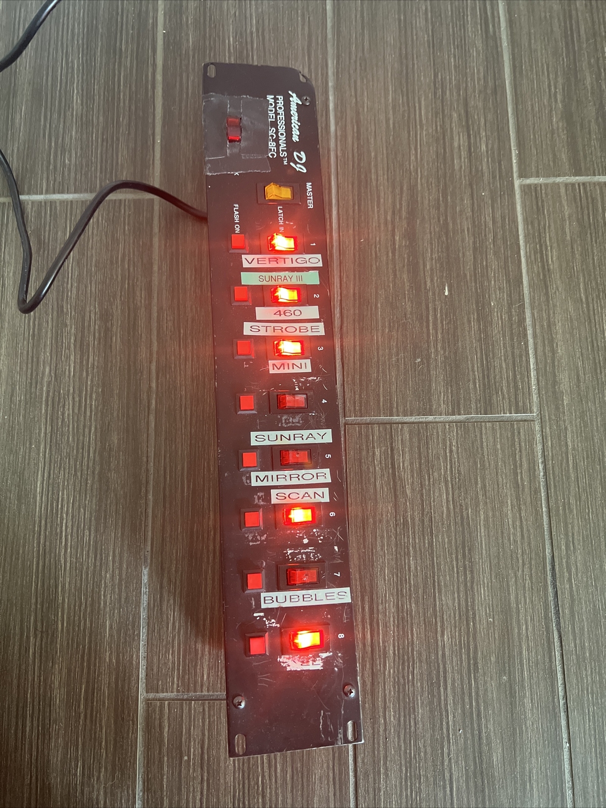 American Dj Professionals SC-8FC |Remote Power Switch Control Center WORKS