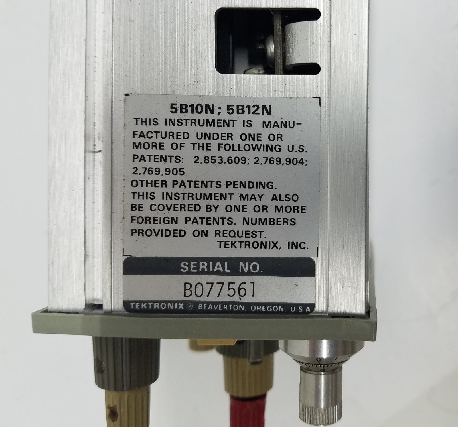 Tektronix 5B12N Dual Time Base Module