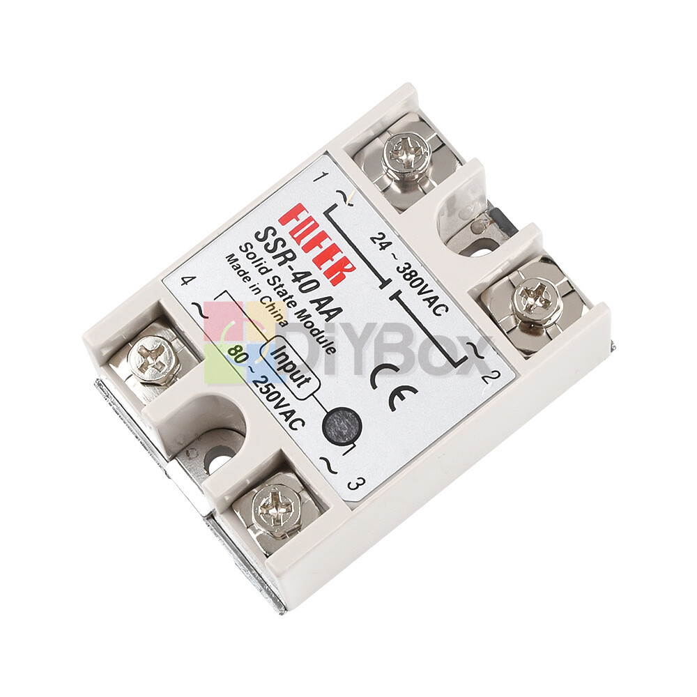 SSR-40AA 40A Solid State Relay Module SSR 80-250V AC / 24-380V AC USA