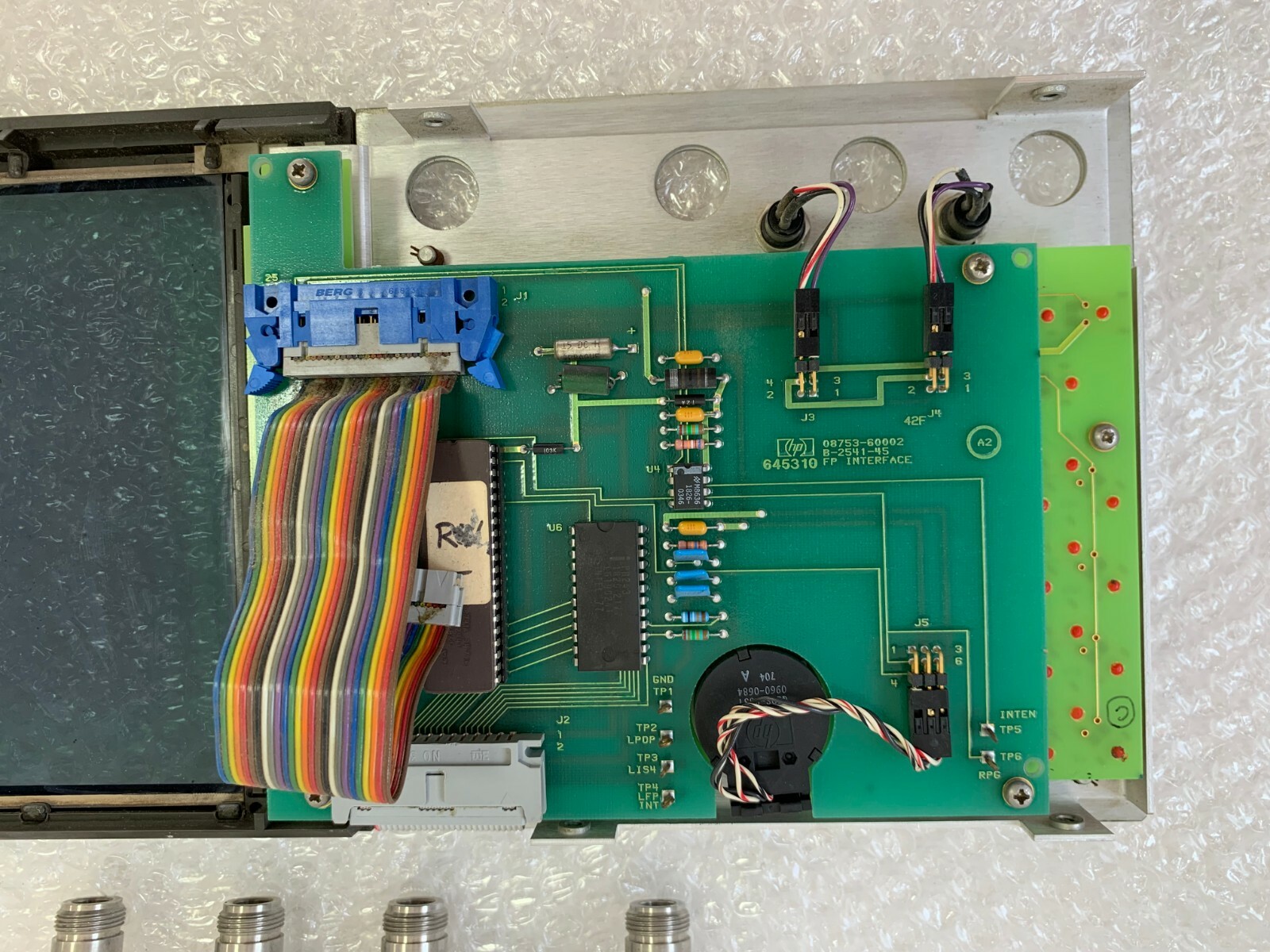Hewlett Packard 8753A 300 GHz Network Analyzer Front panel + buttons 08753-60002