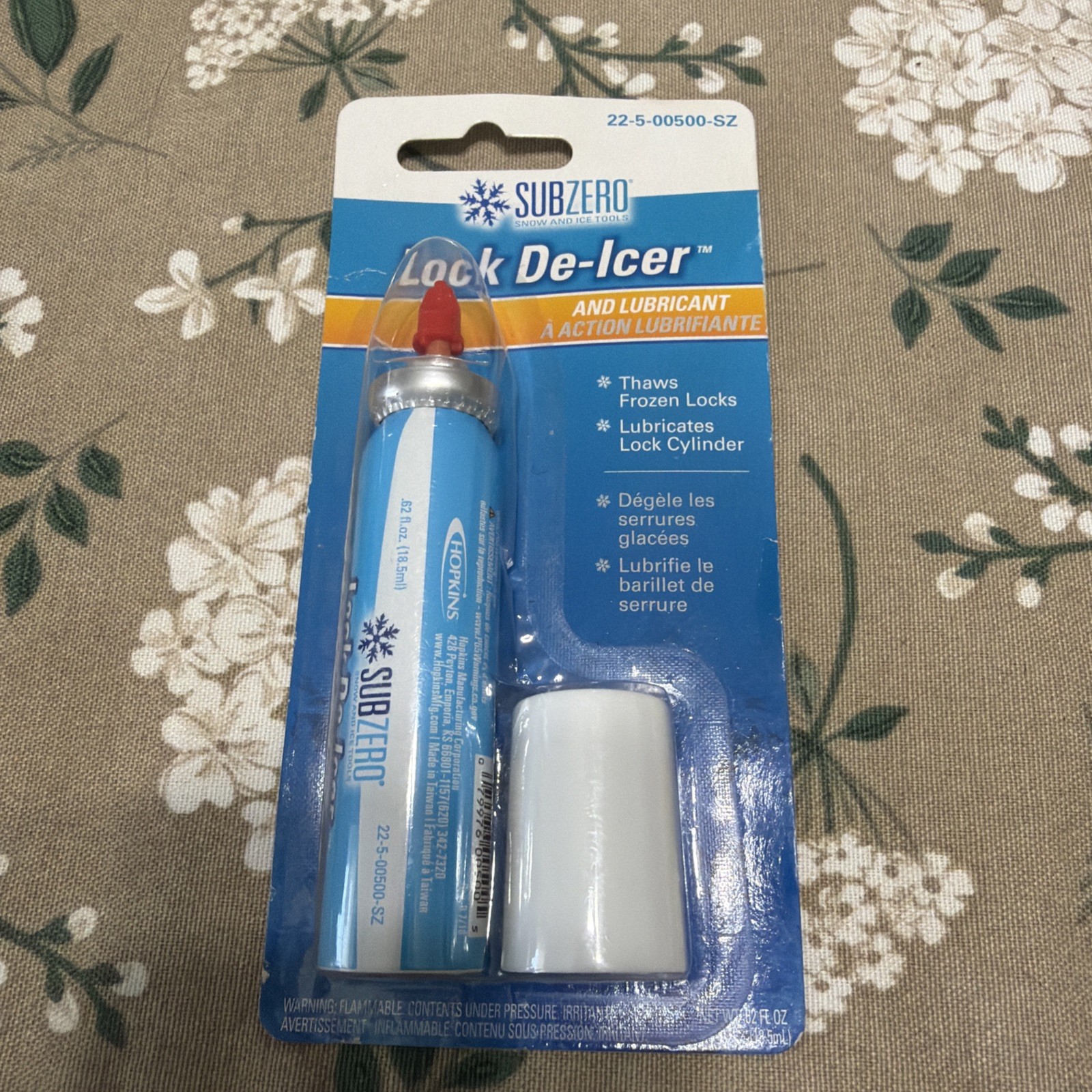 Hopkins Subzero Lock De-Icer and Lubricant Thaws Frozen Locks