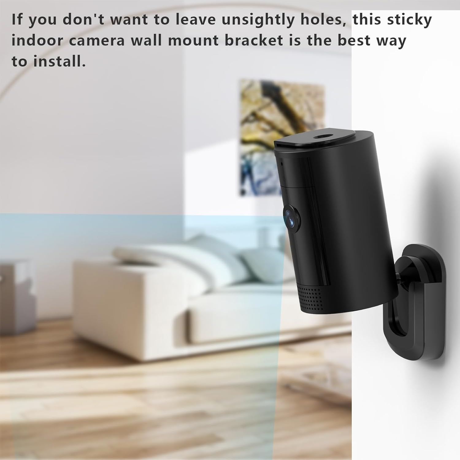 3 Pack Wall Mount Bracket for Camera, Adhesive Camera Mount, No Drill No Screws(
