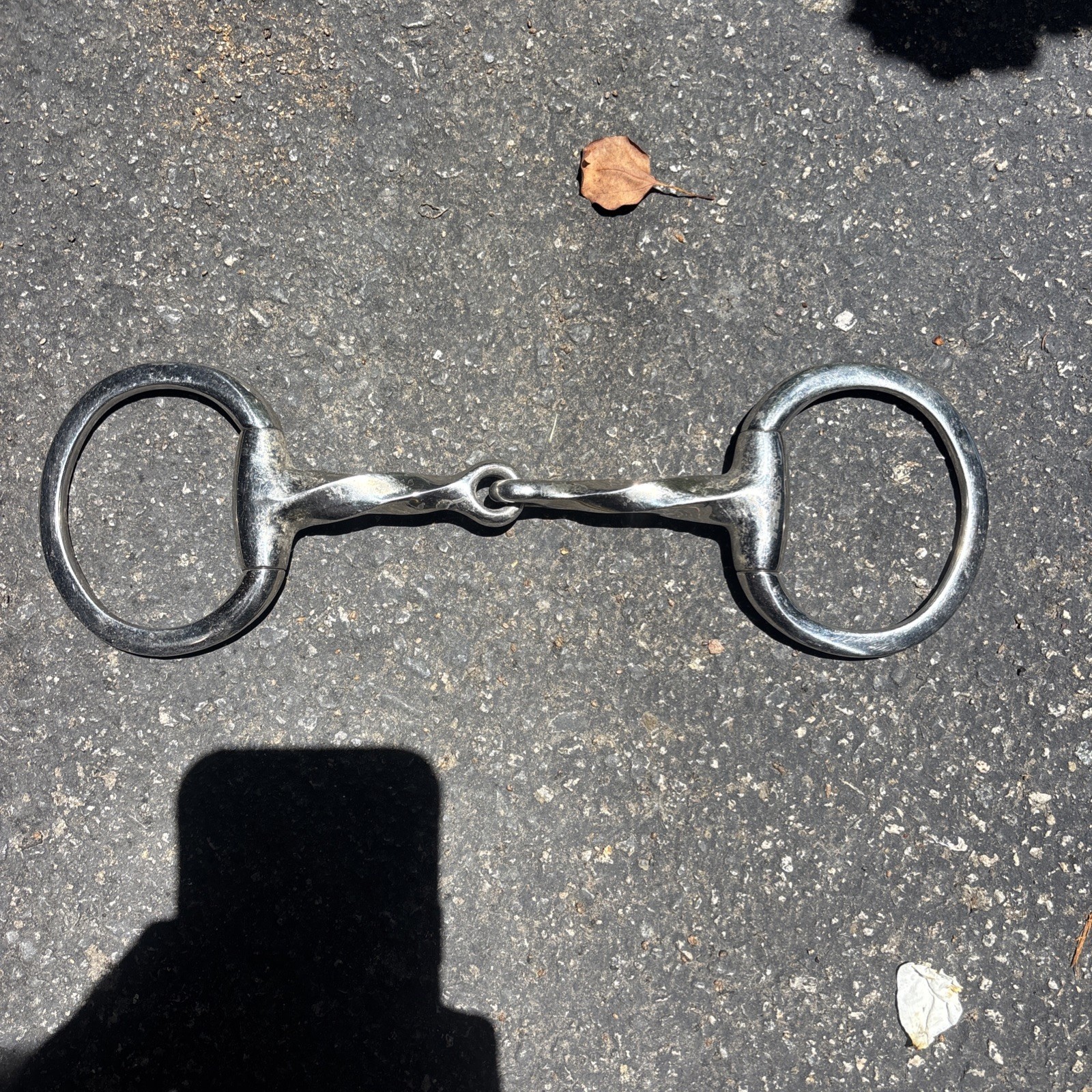 Stainless Steel Twisted Mouth Eggbutt 5” Horse Bit