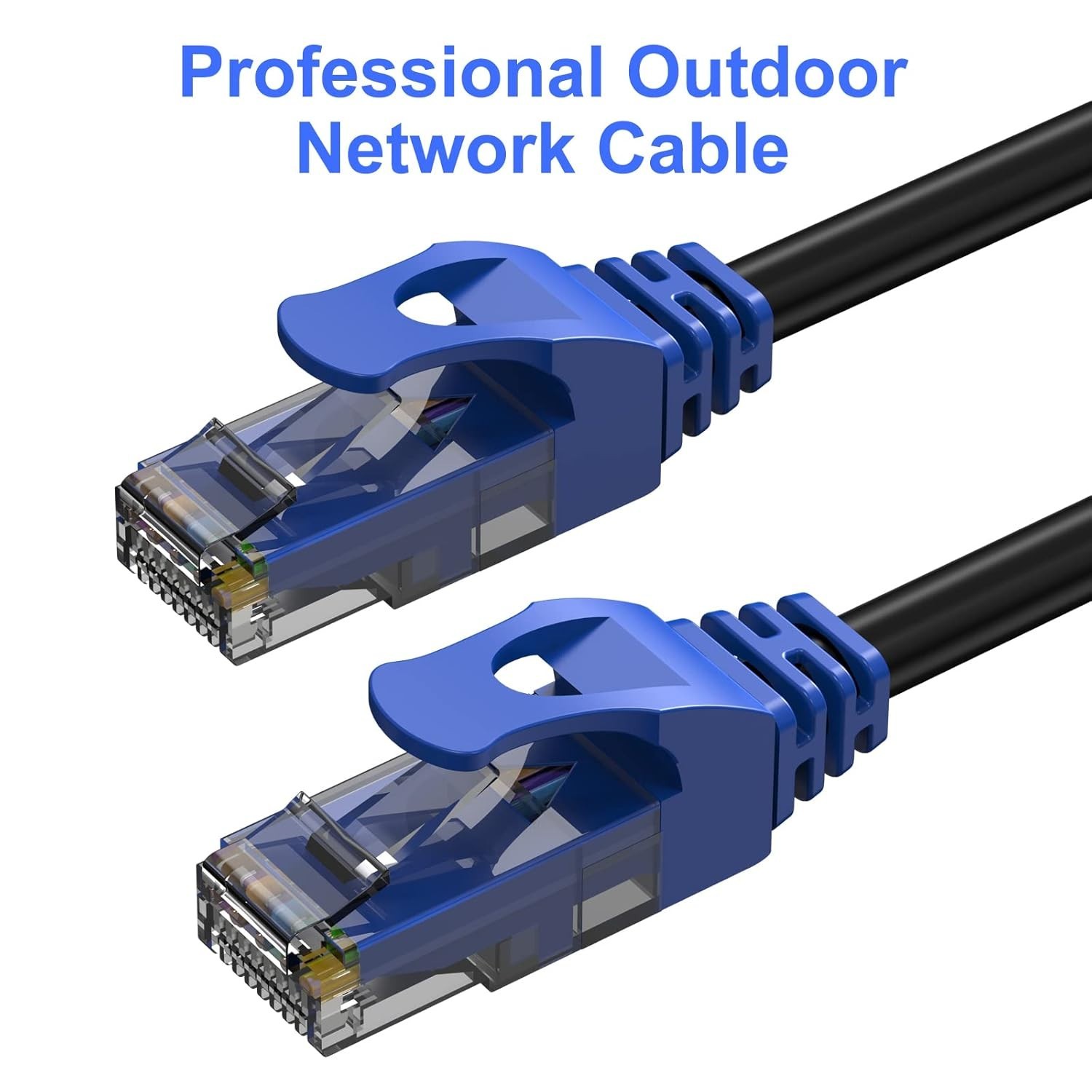 150FT Cat6 Outdoor Ethernet Cable In-Ground Heavy Duty Direct Burial 24AWG CC...