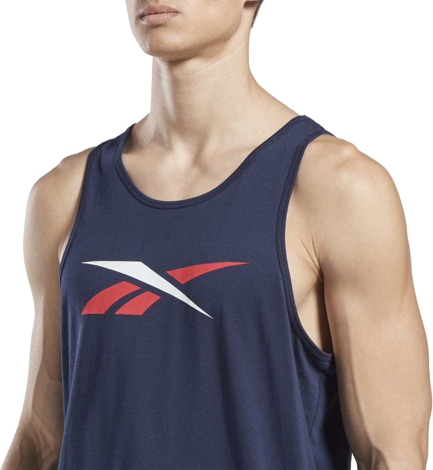 Reebok Men's Standard Graphic Series Tank Shirt, Vector Navy, XL