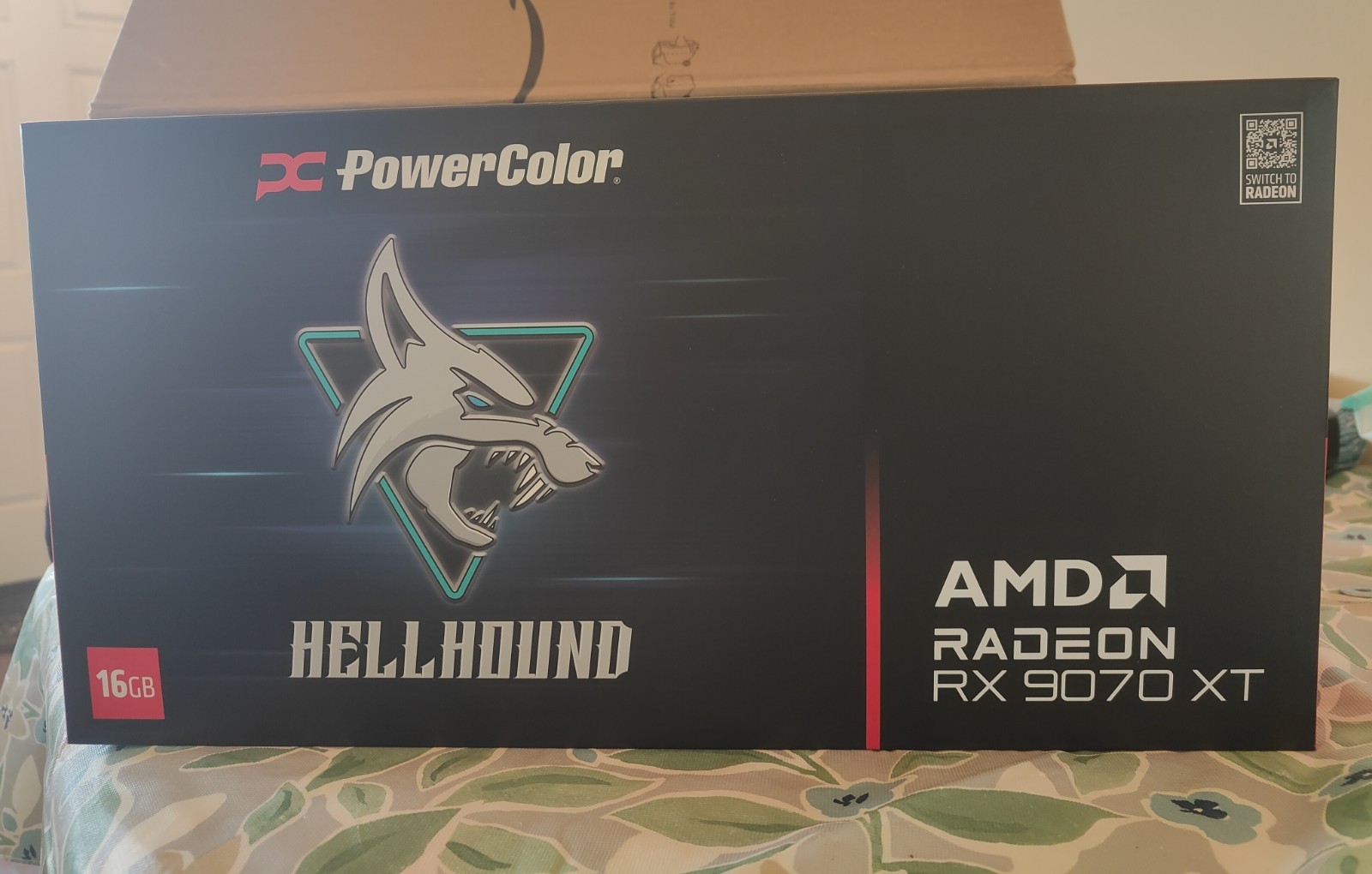 NEW PowerColor Hellhound RX 9070 XT 16GB GDDR6 AMD Graphics Card  Factory Sealed