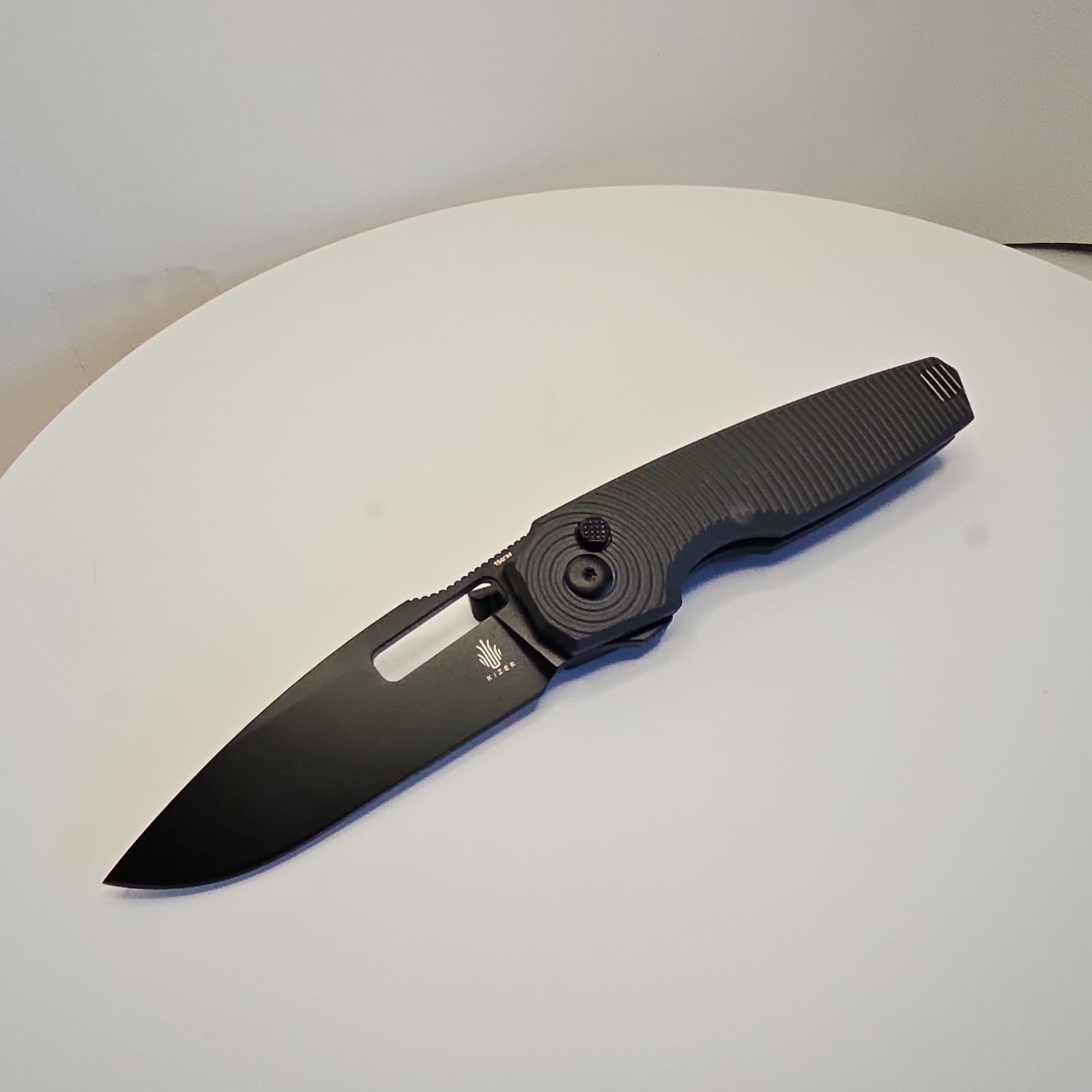 Kizer Dogfish Black Aluminum Pocketknife Stainless Steel Blade