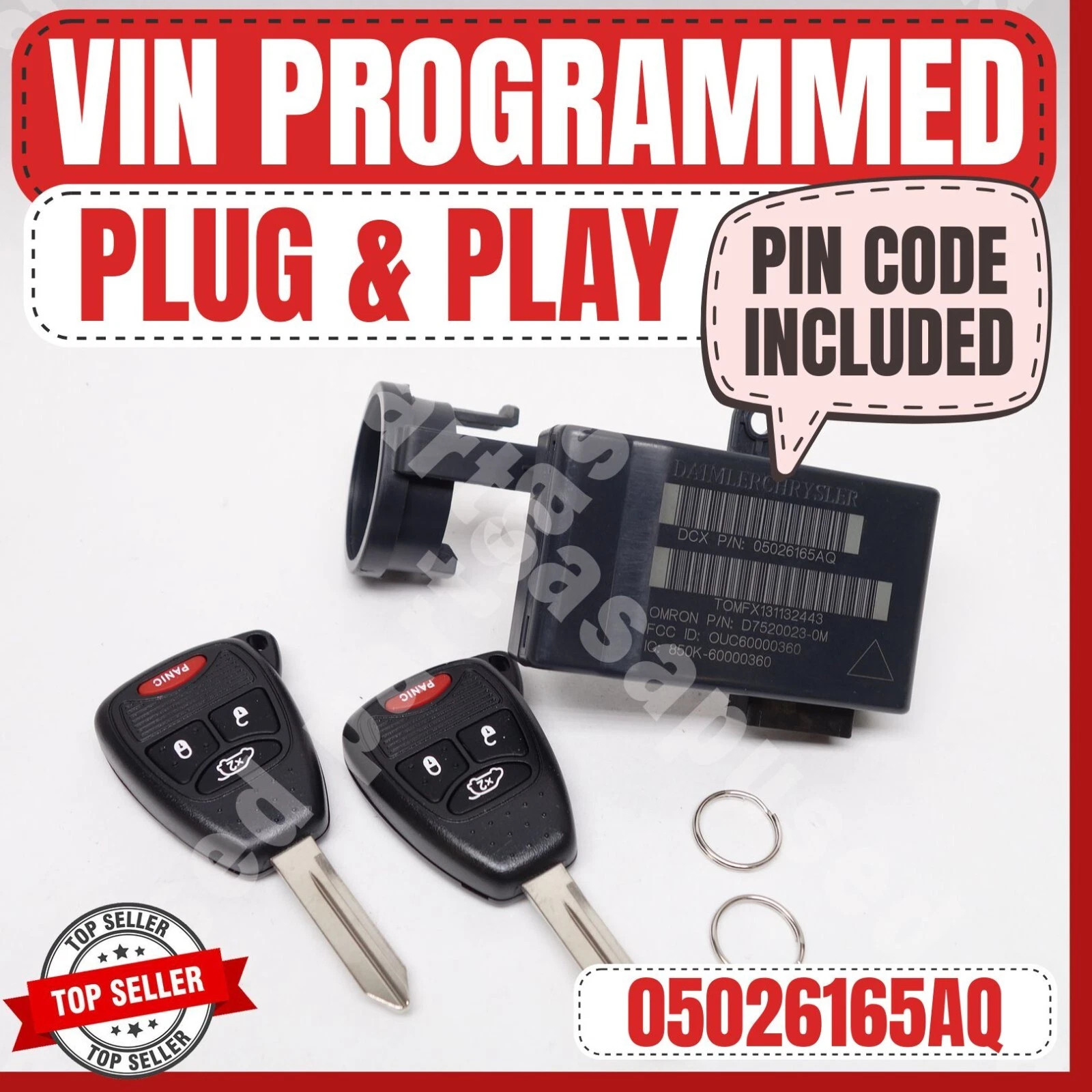 05026165AS Chrysler Avenger Sebring 2007-2014 Keyless Receiver Module Plug N Go