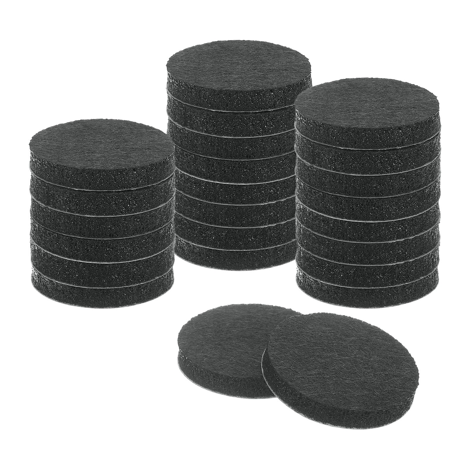 24Pcs Furniture Sliders 1.25" Self Adhesive Felt Furniture Pads Black