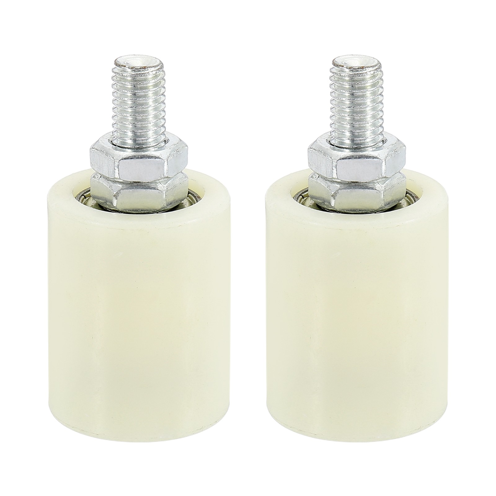 1Set Slide Gate Guide Roller 2" Adjustable Nylon Rollers, White