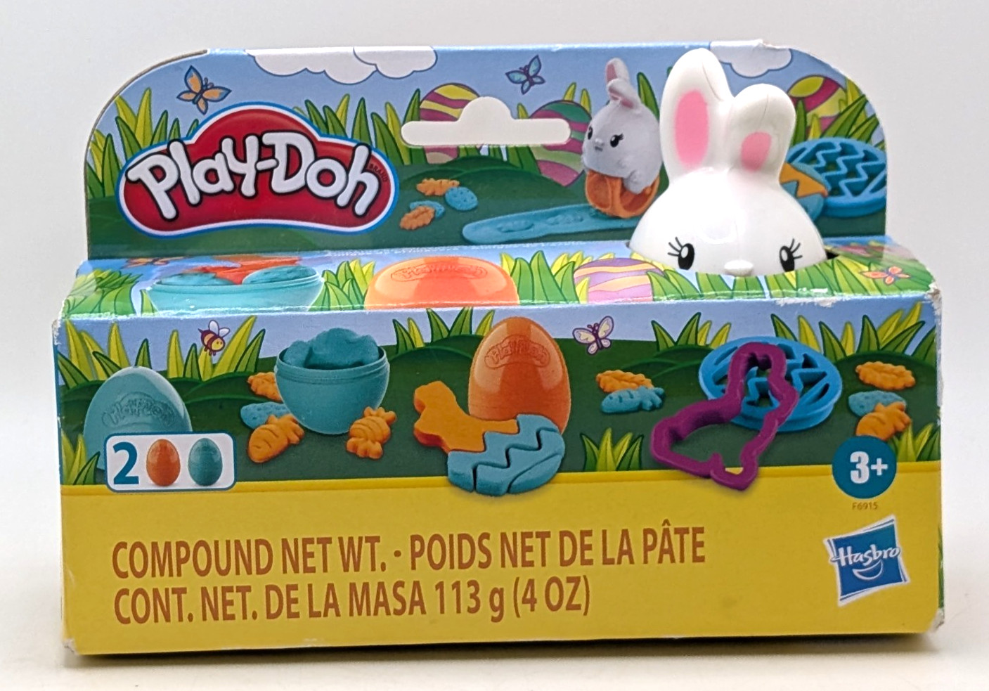 New Play-Doh Spingtime Pals Easter Bunny Rabbit Egg Set Sealed in Box