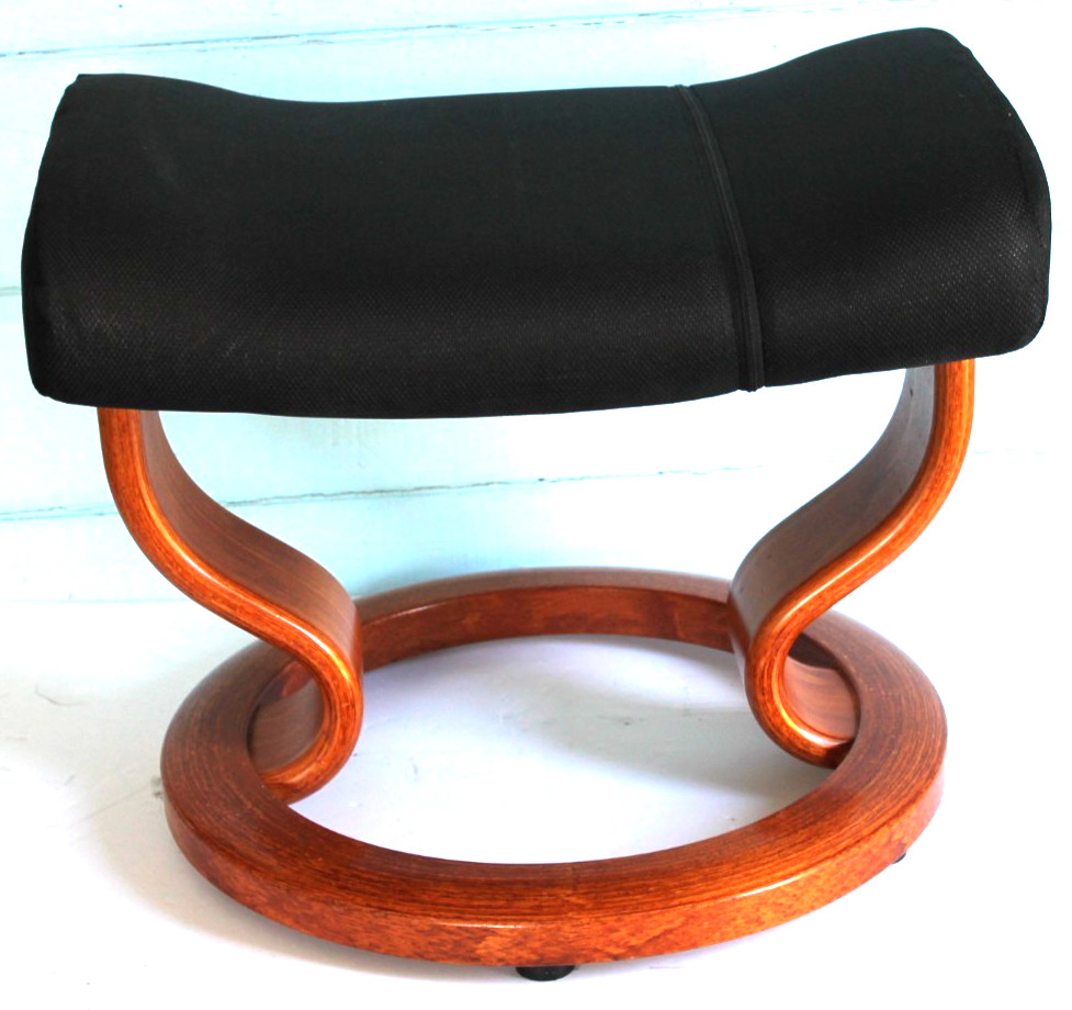 Ekornes Stressless Foot Stool Ottoman Fixed/Non-Adjustable -  No leather cover