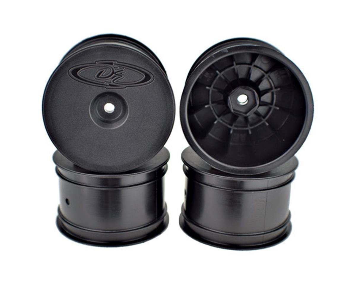 DE Racing Speedline 2.2 1/10 Buggy Rear Wheels (4) (B6/B74/22/22-4) (Black)