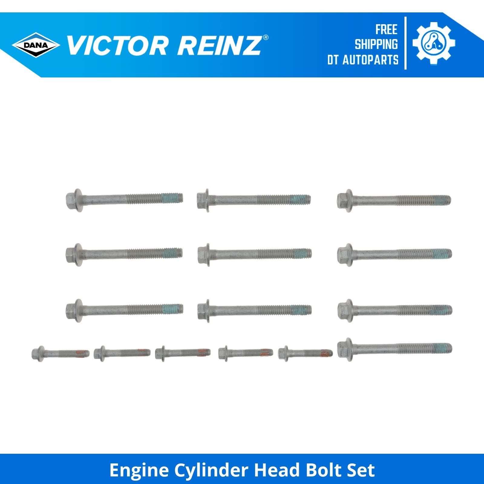 For 2009-2016 Chevrolet Express 2500 Engine Cylinder Head Bolt Set Victor Reinz
