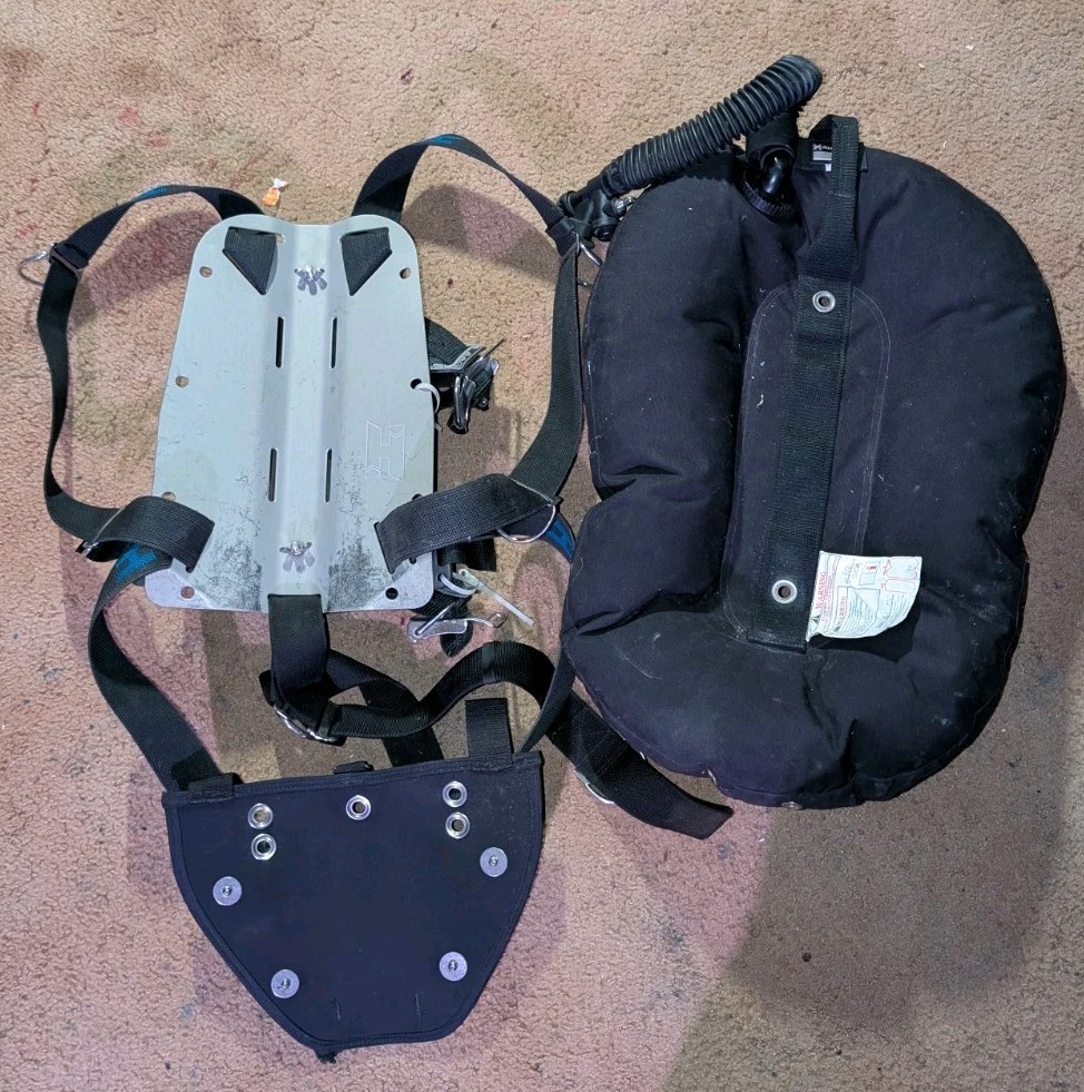 Halcyon Dive System Harness w/ Stainless Hardware, 40lb Wing & Butt Plate