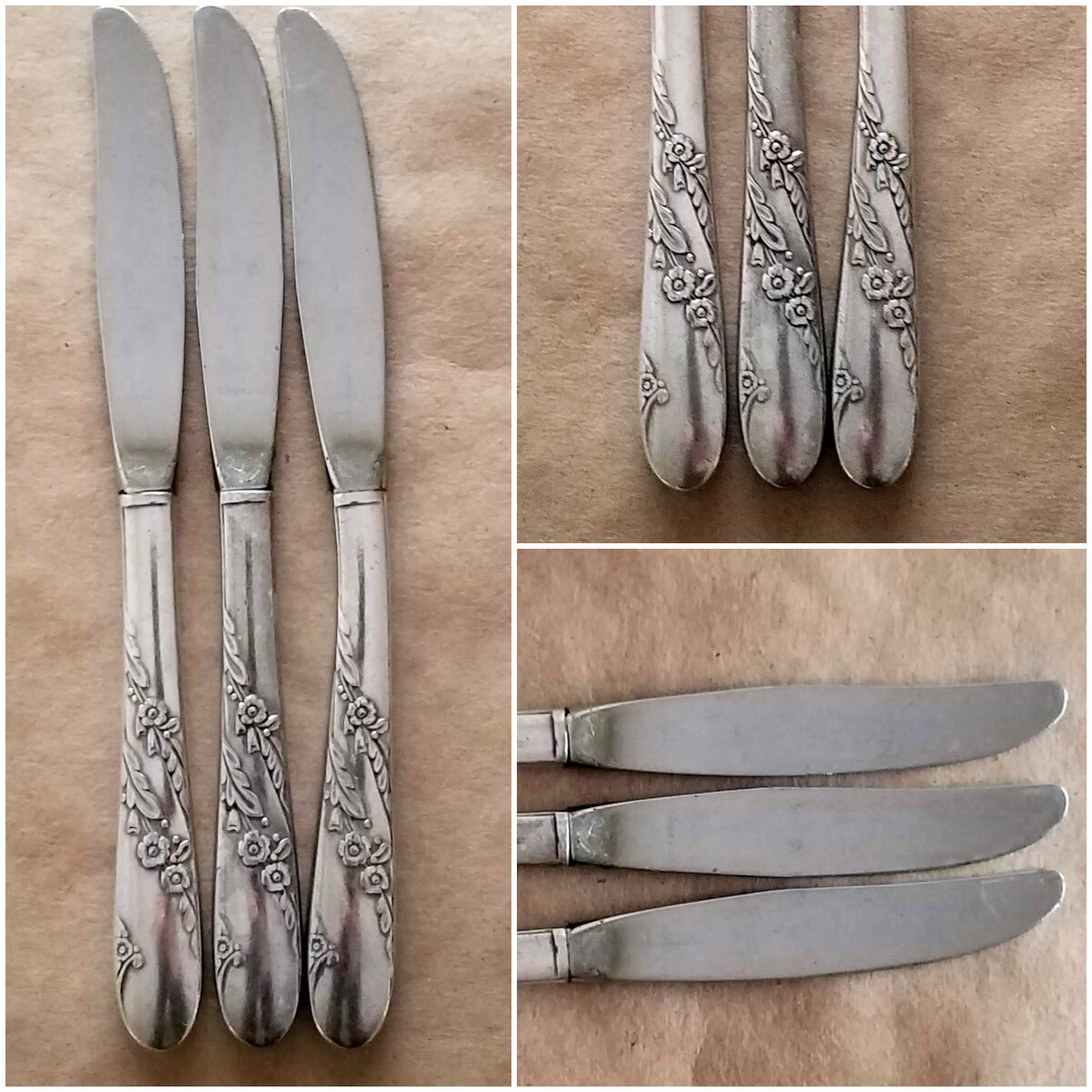1950 BRIDAL WREATH Silverplate Flatware, Floral Silverware, Replacements, Dining