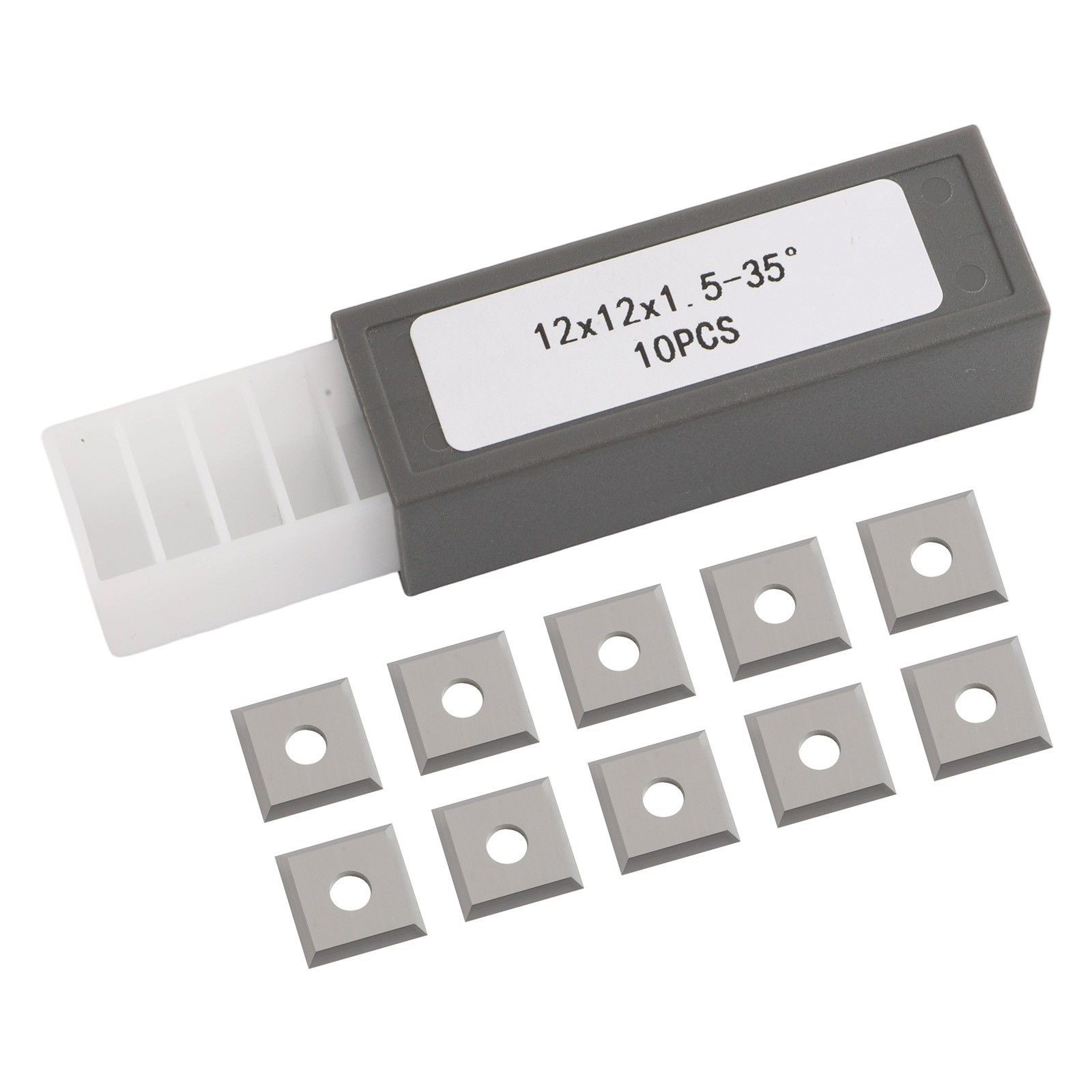 Carbide Insert Cutters 12x12mm with Four Edges for Woodworking Applications