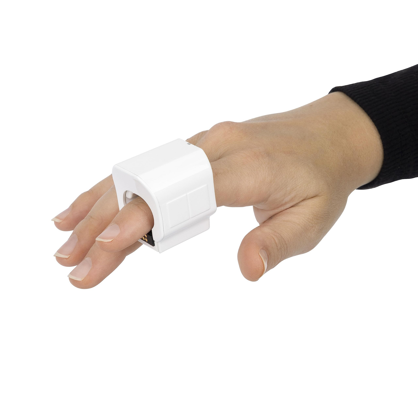 AirPoint Ring - White Wearable Wireless Mouse and Air Gesture Presenter - Mini