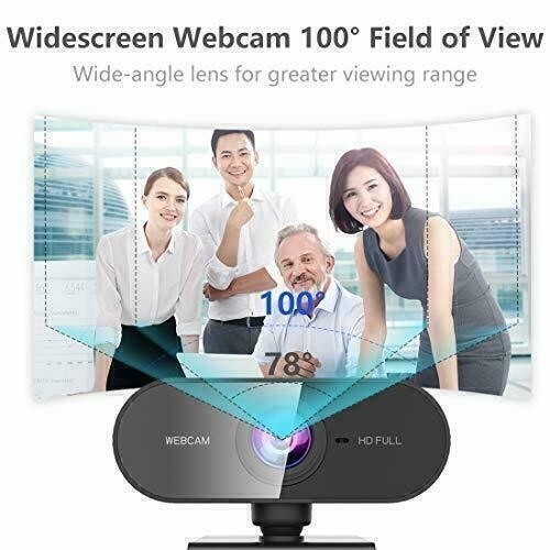 Webcam w/Microphone 1080P Full HD Web Camera For Computers PC Laptop Desktop