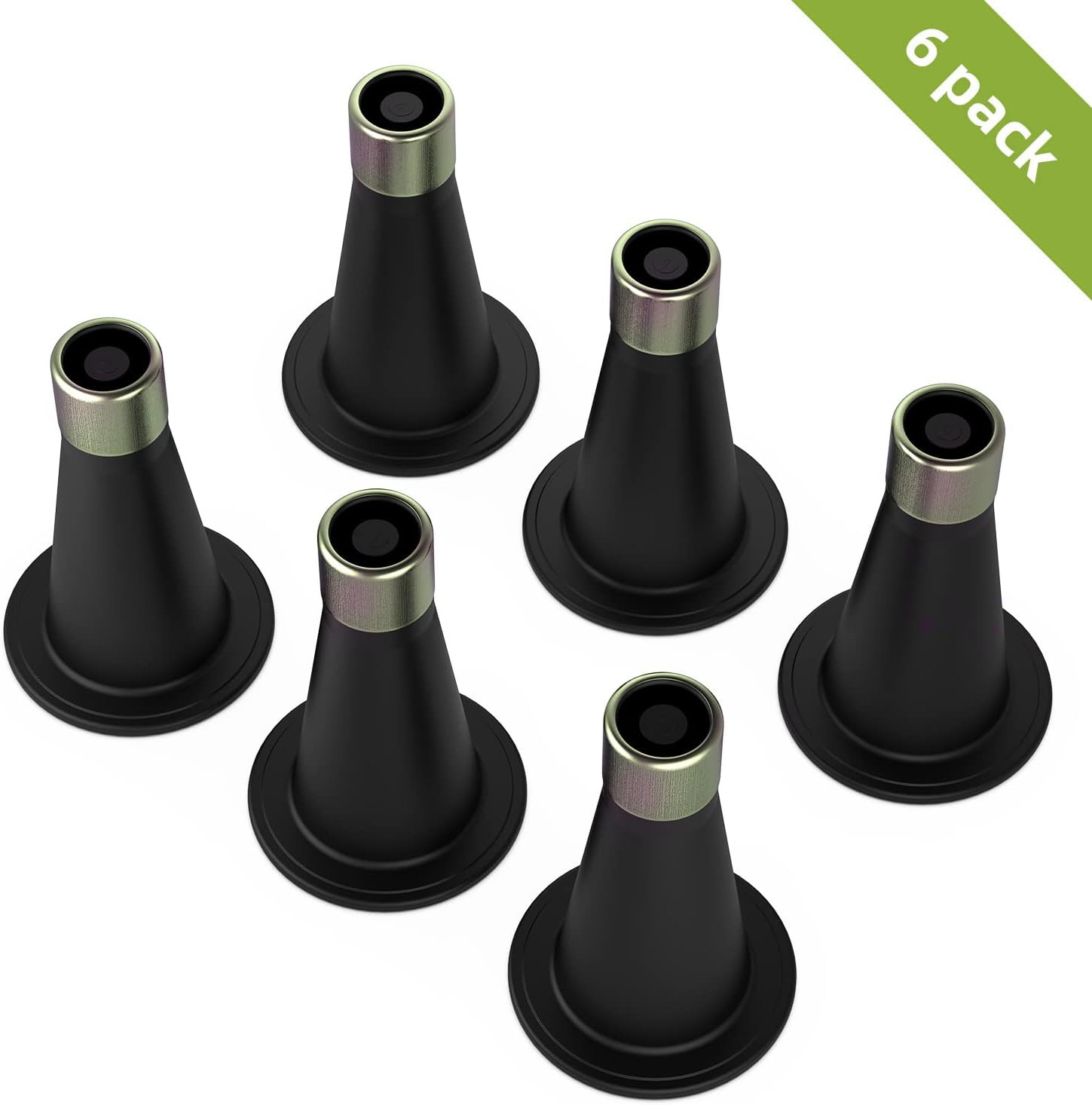 6 Pcs Bed Frame Feet,Feet for Replace Wheels,Risers for Bed Frame,Prevent Slidin