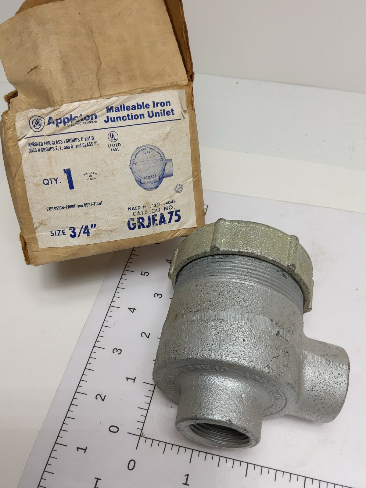 APPLETON ELECTRIC GRJEA75 Conduit Outlet 3/4" (NIB)