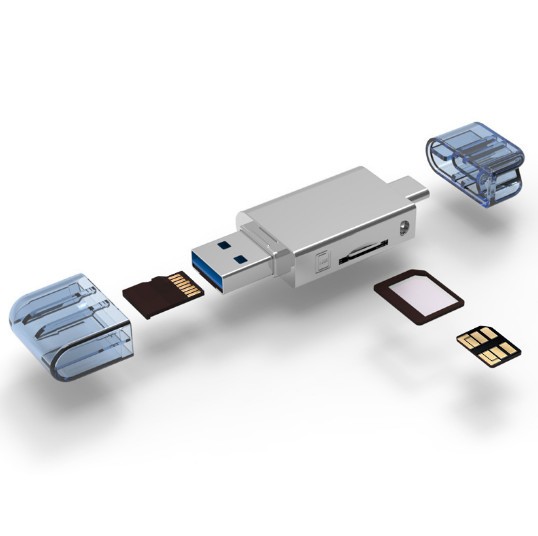 Type C/USB 3.0 NM Nano Memory Card & Micro SD Card Reader For Huawei Cellphone