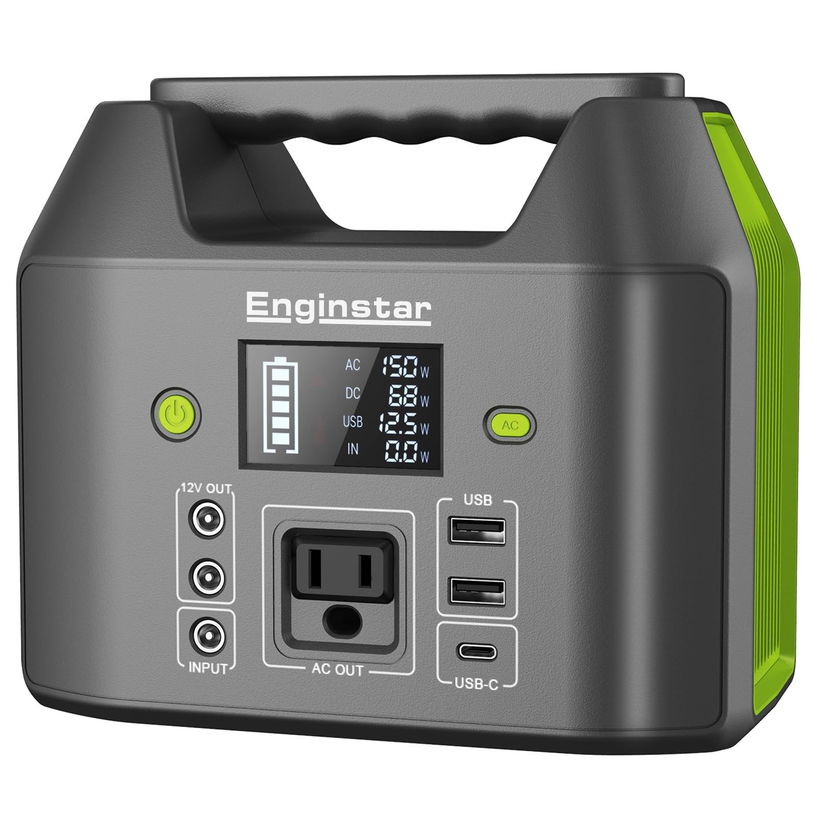 EnginStar Portable Power Station, 150W 155Wh Power Bank with 110V AC Outlet, ...