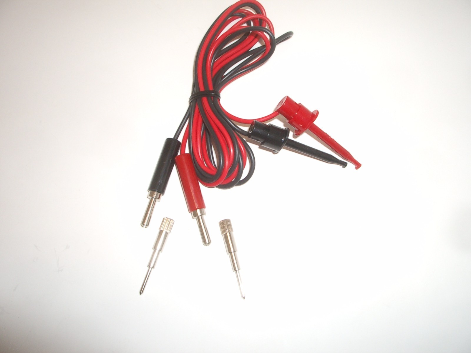 PHILMORE 470 36" MICRO GRABBER TO BANANA PLUG TEST LEADS w/ NEEDLE TIPS