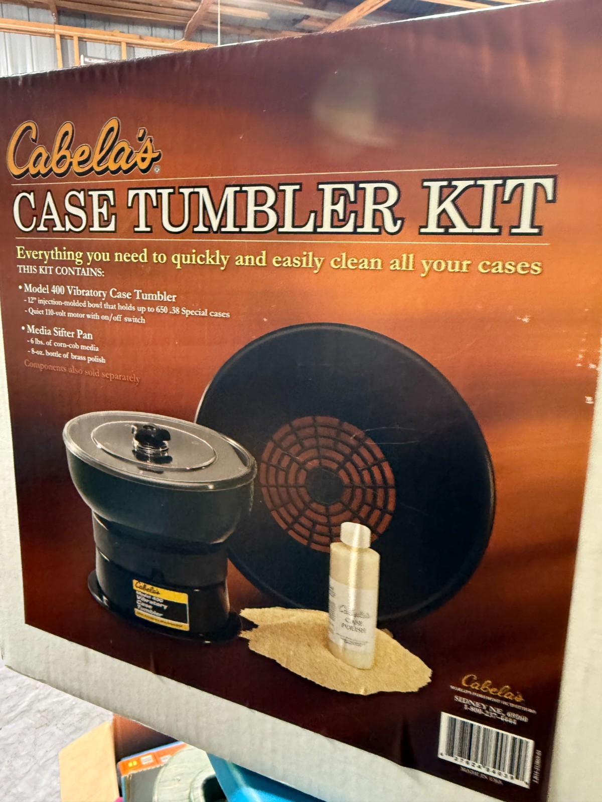 Cabelas Model 400 Vibratory Case Tumbler Cleaner Bullet Reloading Kit Tool New