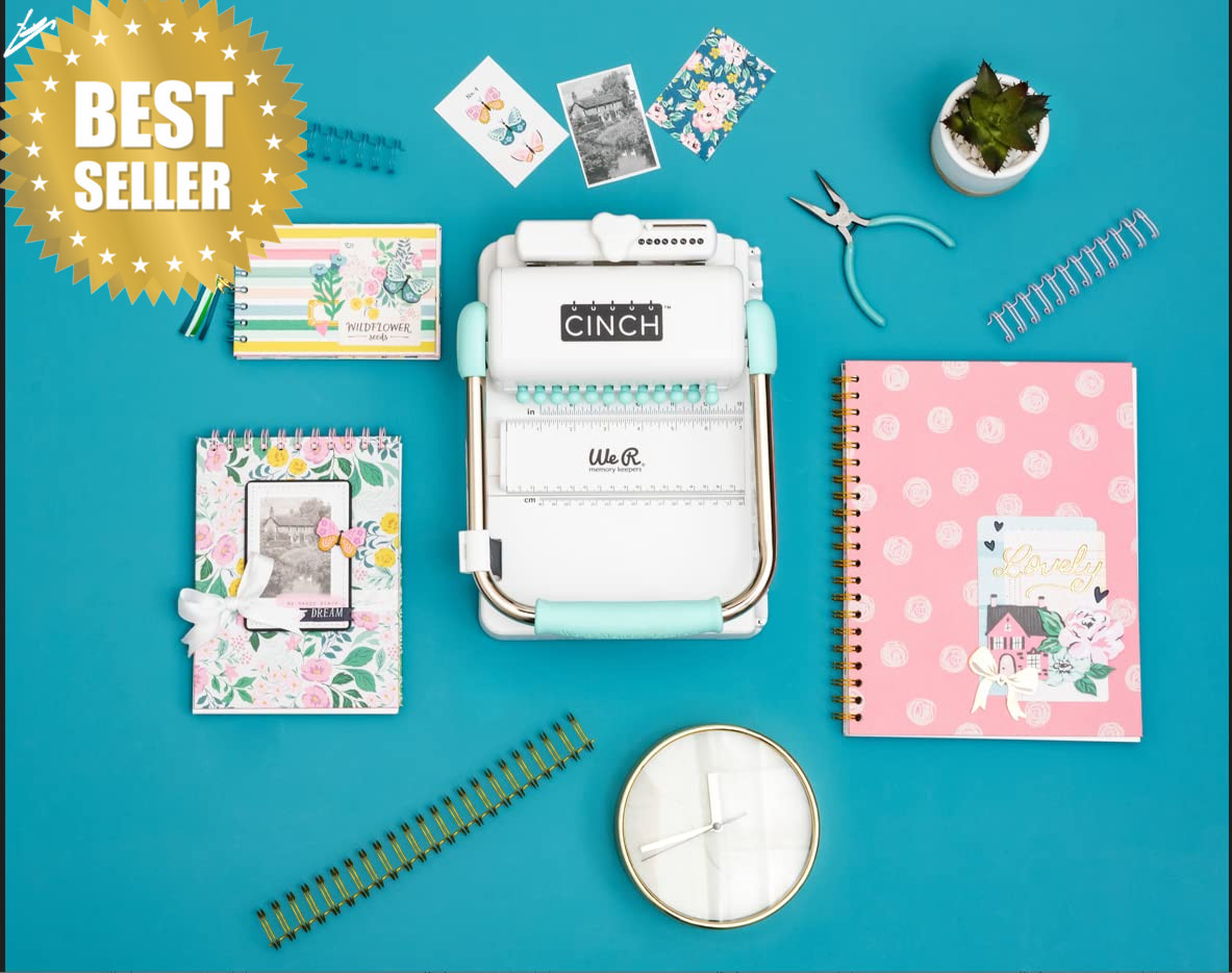 Cinch Book Binding Machine V2 Mint Wire Spiral Binder Scrapbook Planner DIY