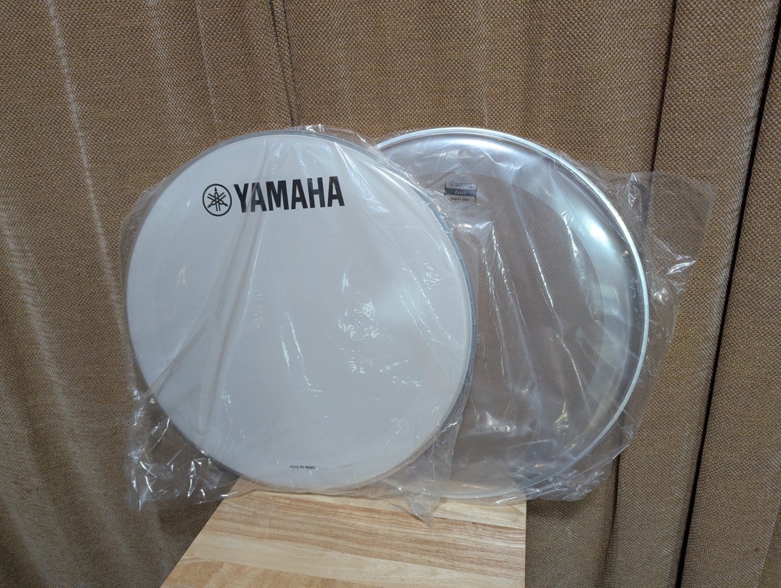 Yamaha Tour Custom Bass Drum Heads - Remo - 22" - Resonant and Batter Head