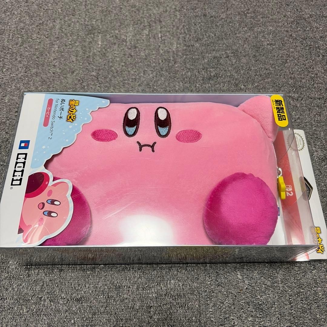 HORI Kirby Plush Pouch for Nintendo Switch 2 Official Licensed Storage Case Pink