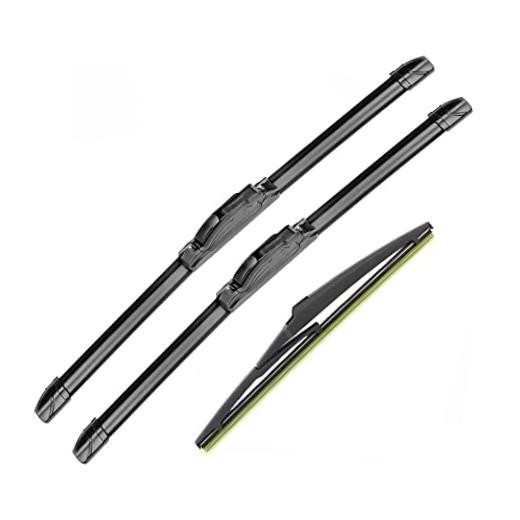 Front and Rear Windshield Wiper Blades (pack of 3pcs) Replacement for CM241814A
