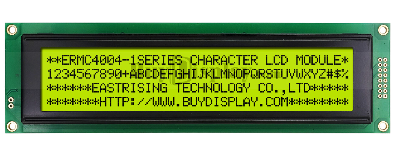 Low-Cost Yellow Green 4004 40x4 Charcter LCD Display Module