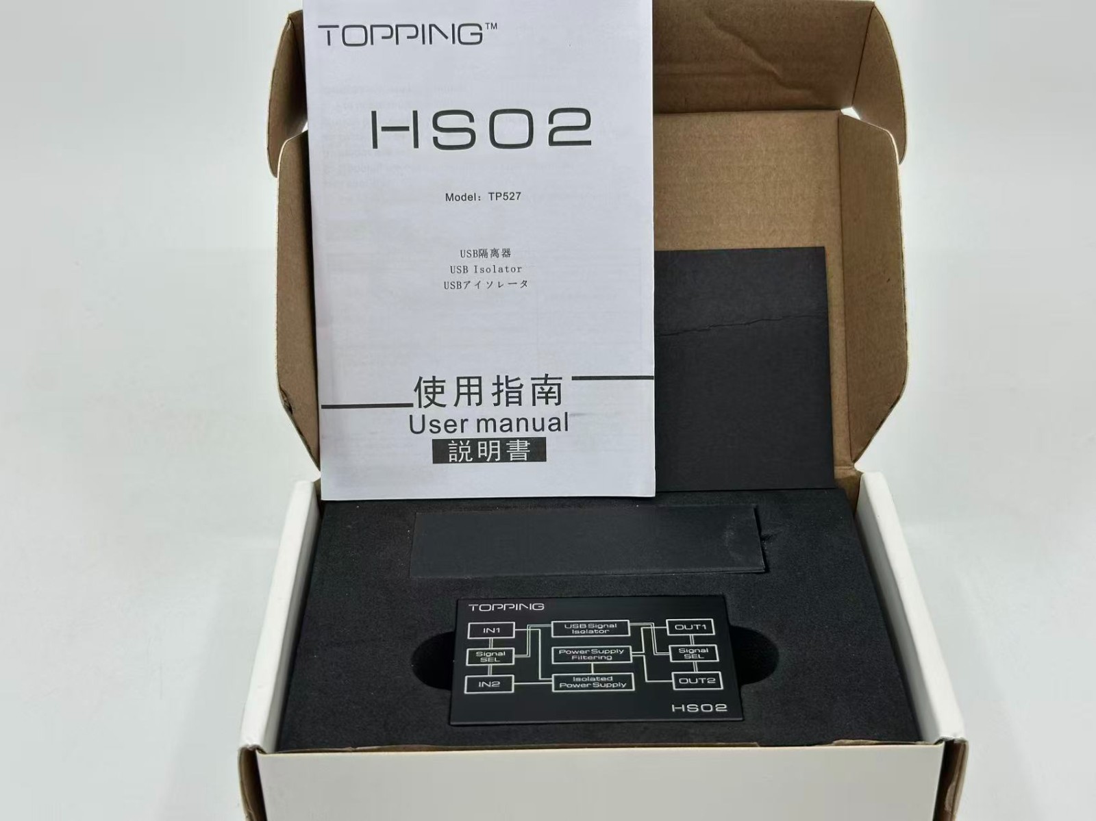 TOPPING HS02 USB2.0 High Performance High Compatibility Low Latency Audio Isolat