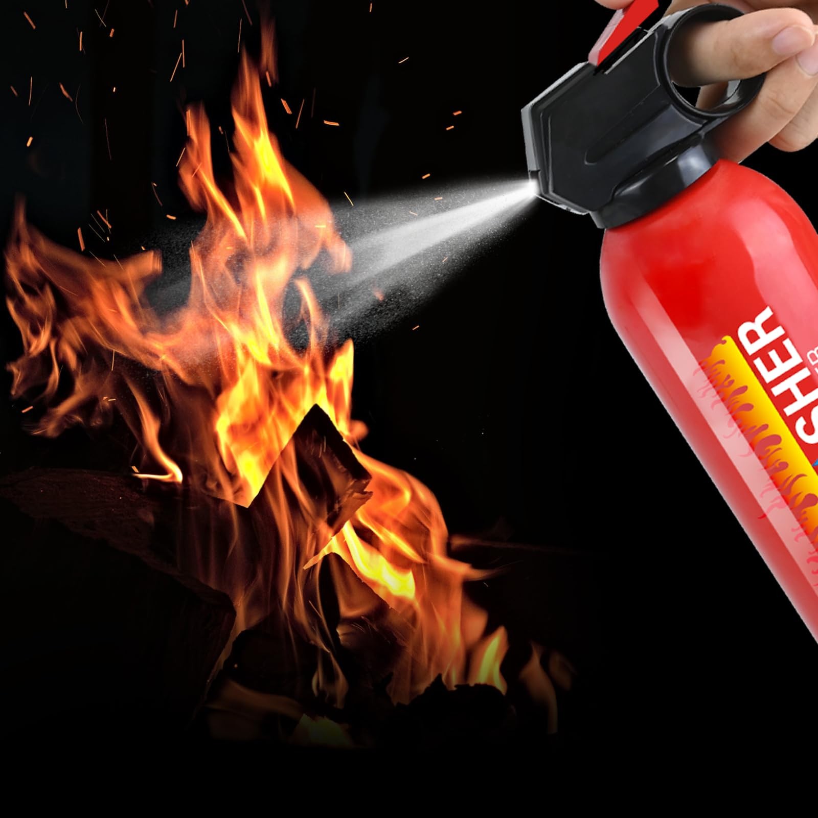 Lirches 6 Pack Water-Based Fire Extinguishers Class A B C K Wall Mount MSWJ625